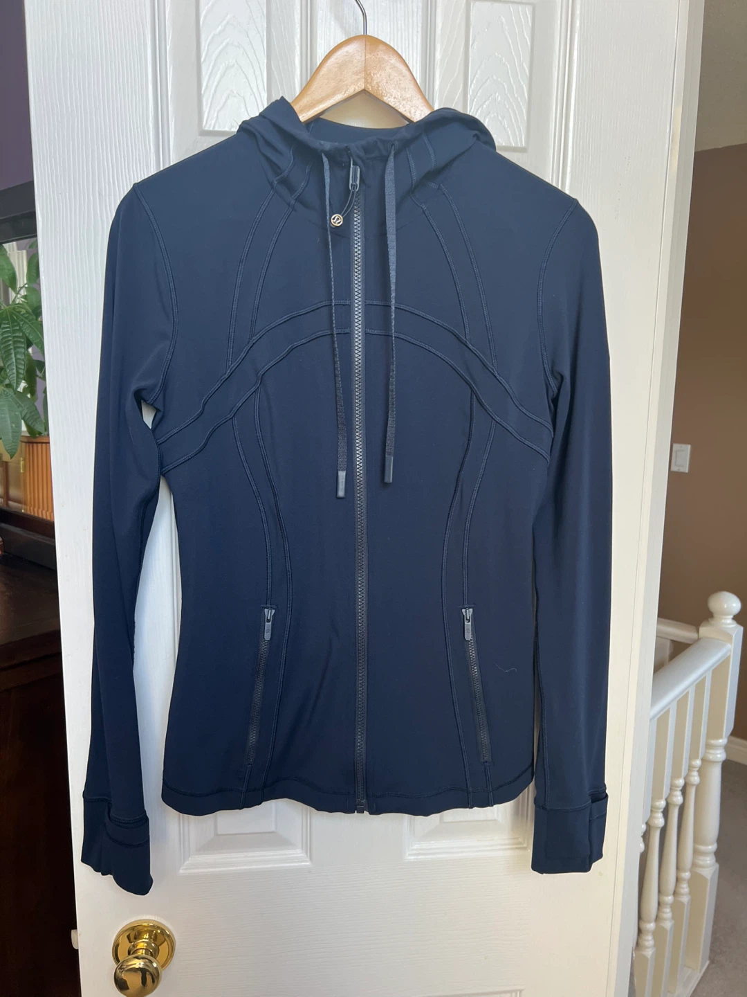 Lululemon Navy Blue Hooded Jacket Size 12