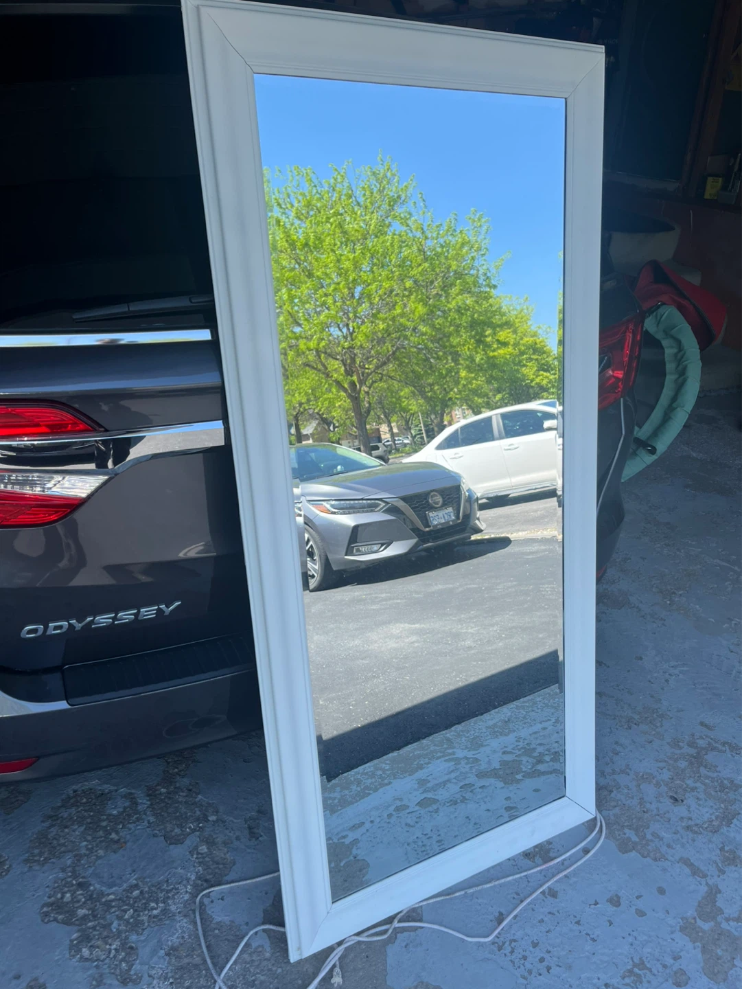 Full Length White Mirror - photo 2