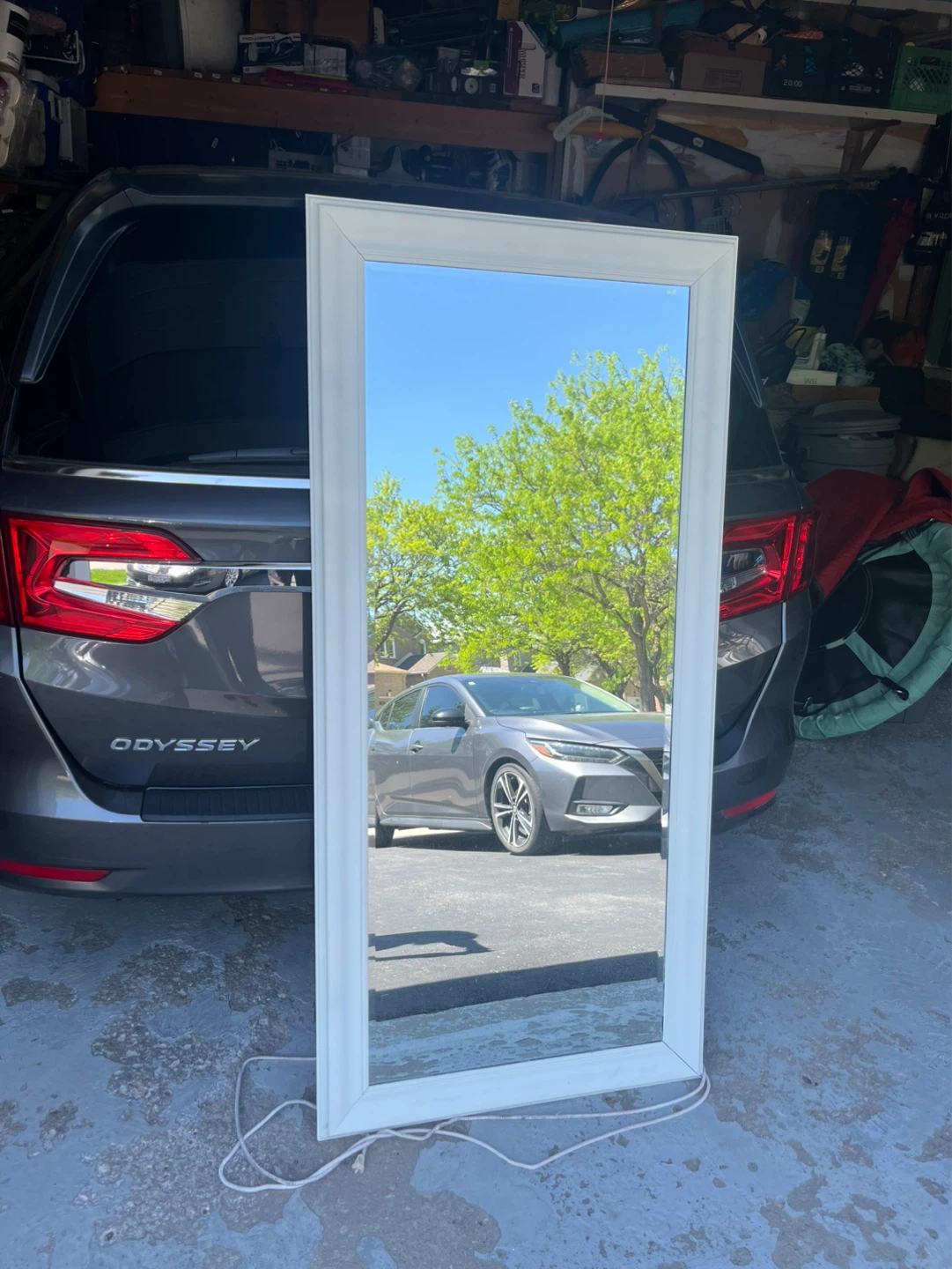 Full Length White Mirror