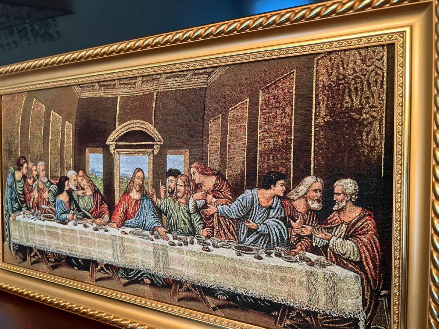Framed "The Last Supper" Wall Art