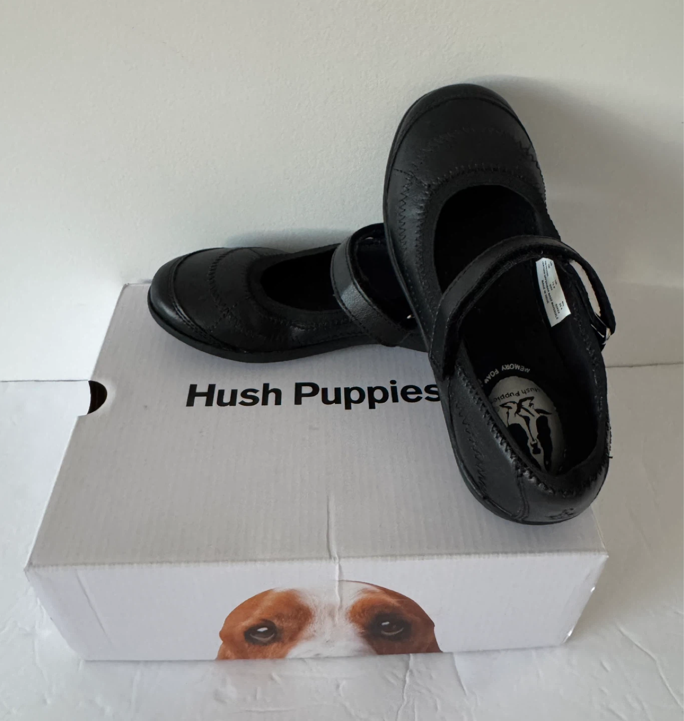 Hush Puppies Black Mary Jane Shoes