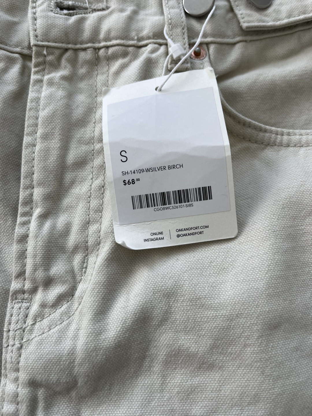 NWT: Oak + Fort Beige Shorts Size S - photo 3