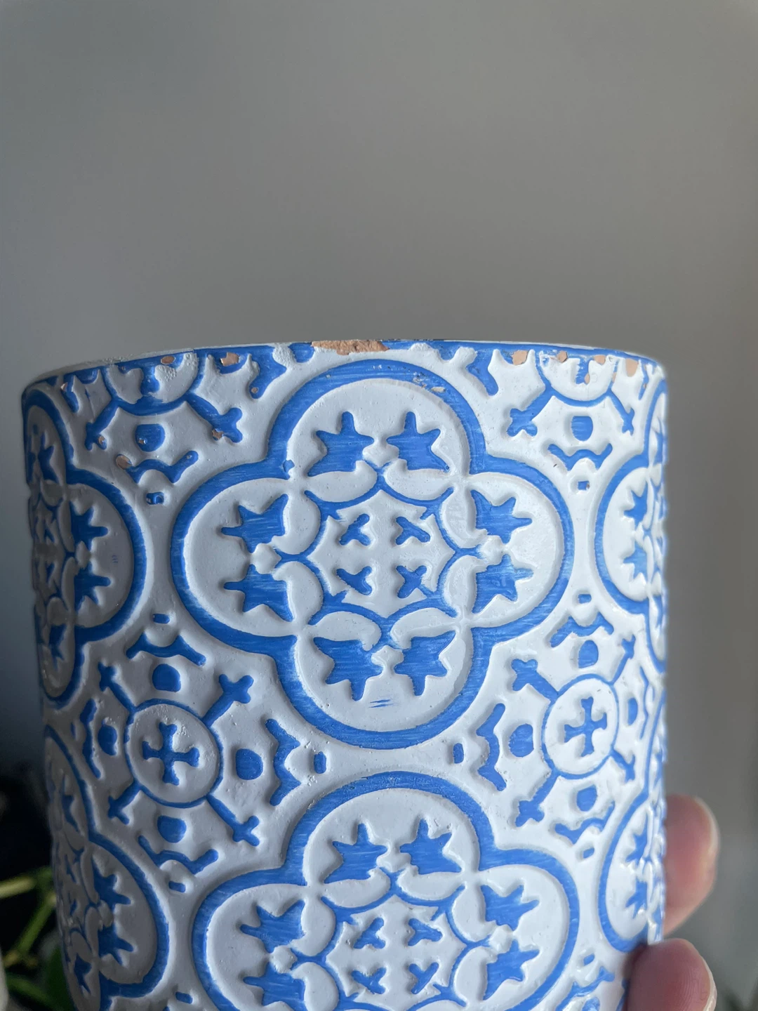 Blue and White Decorative Pot Planter - photo 2