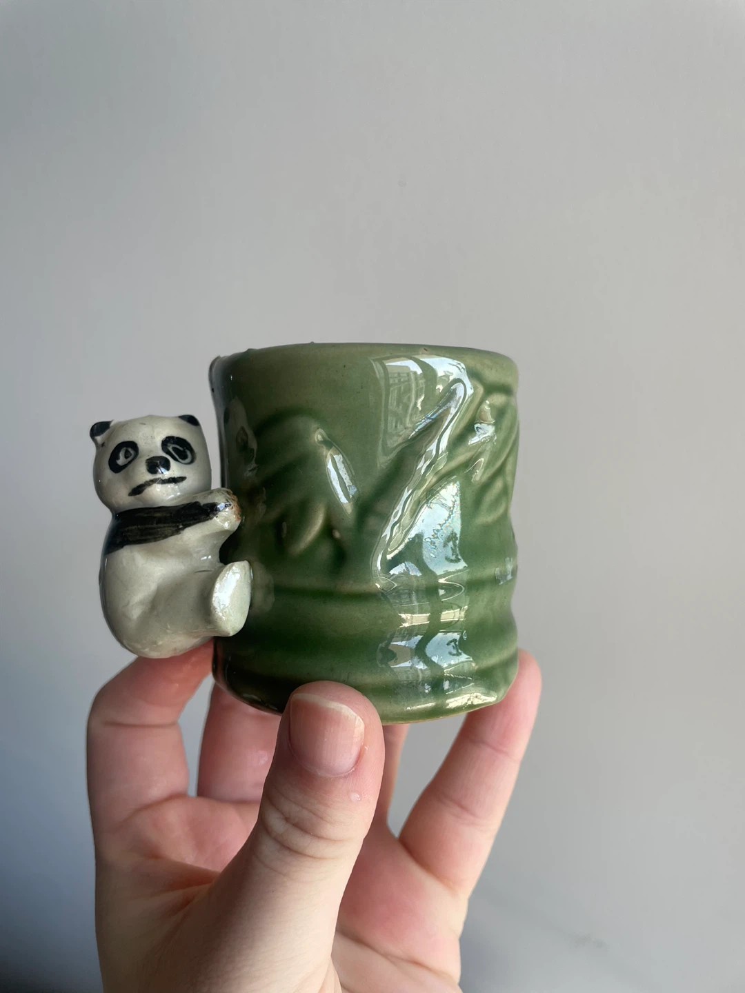 Ceramic Mug with Panda Decoration