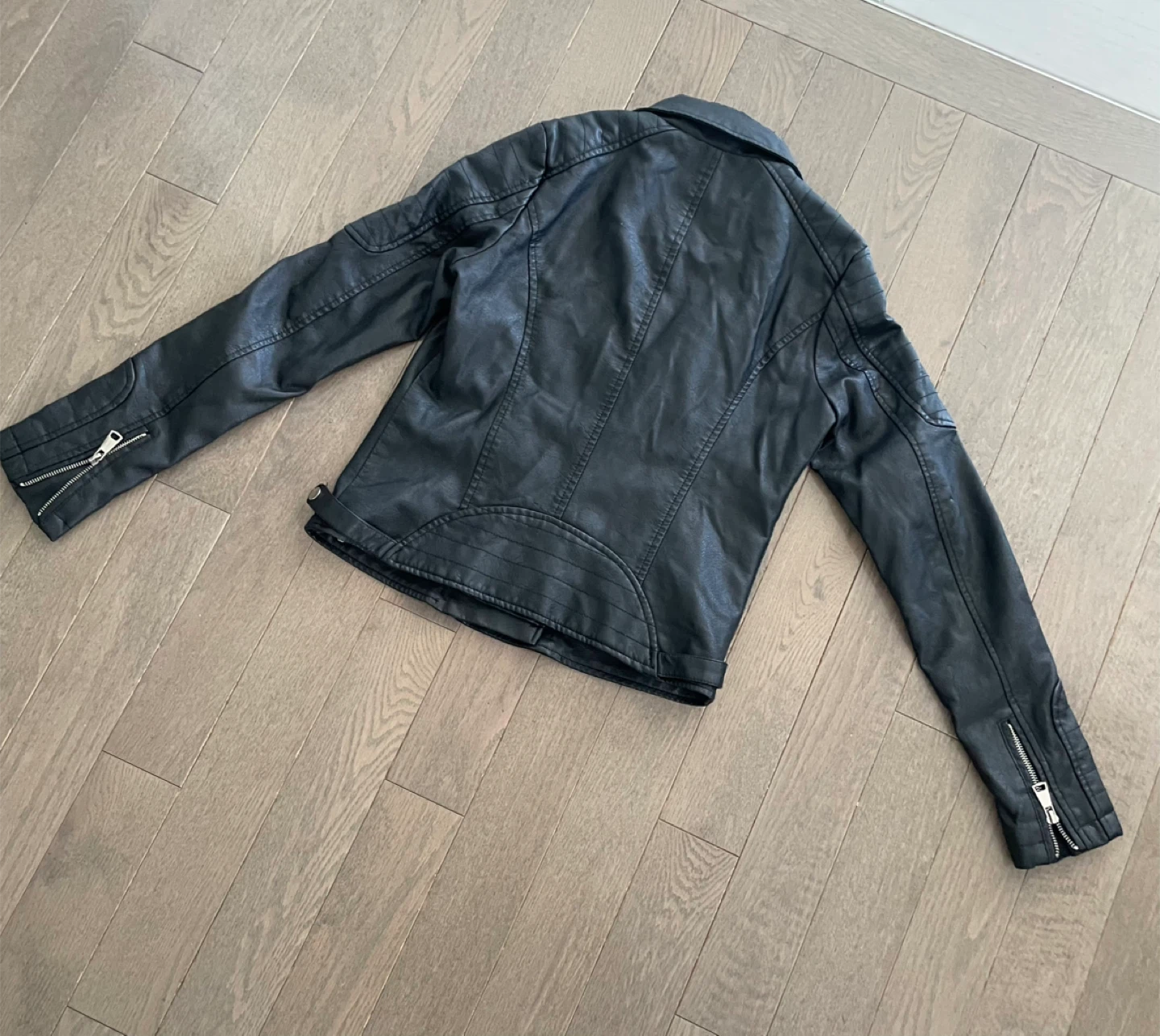 Ardene Black Faux Leather Moto Jacket - photo 2