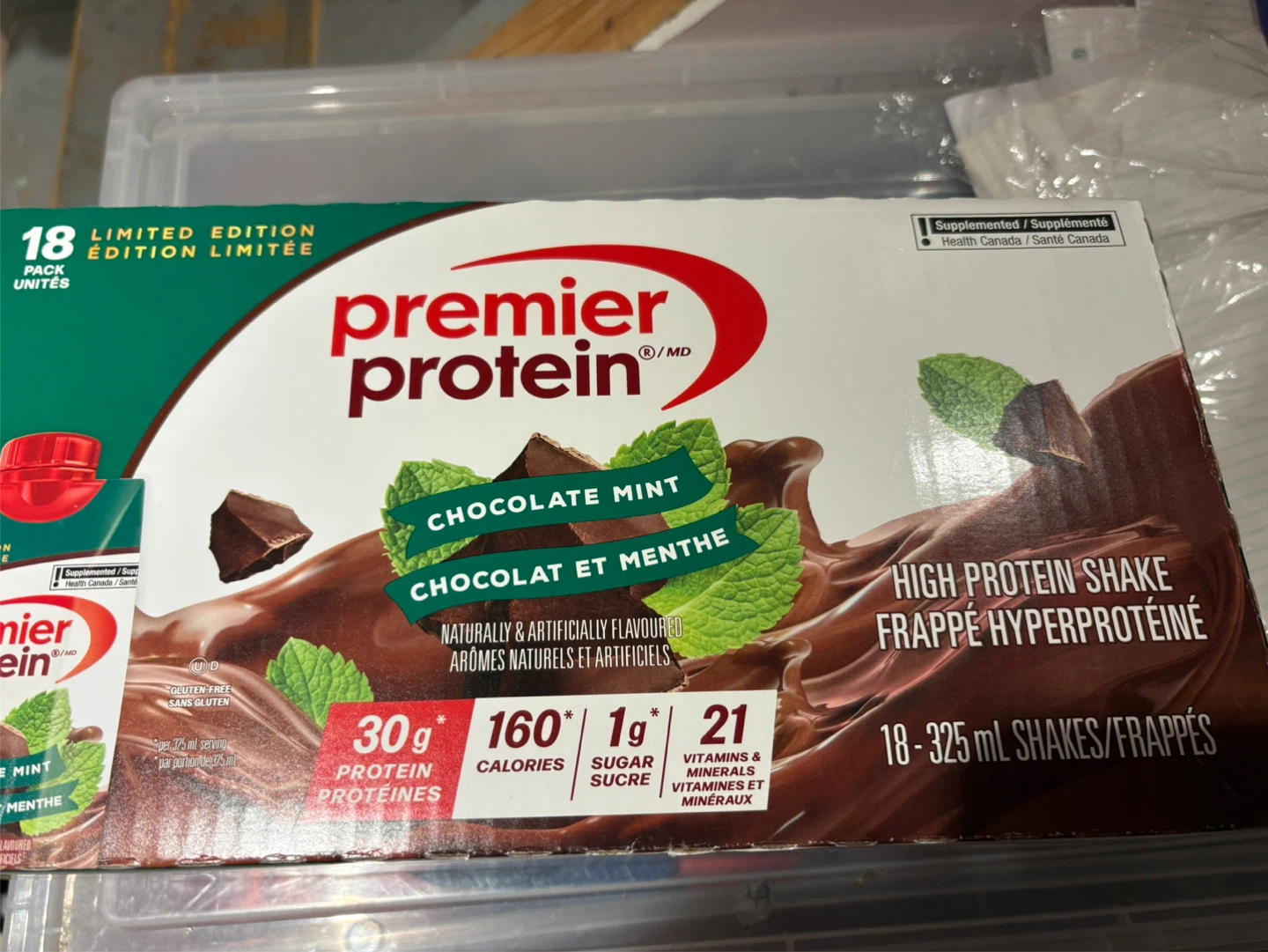 Premier Protein Chocolate mint shake 325 mL -10 available