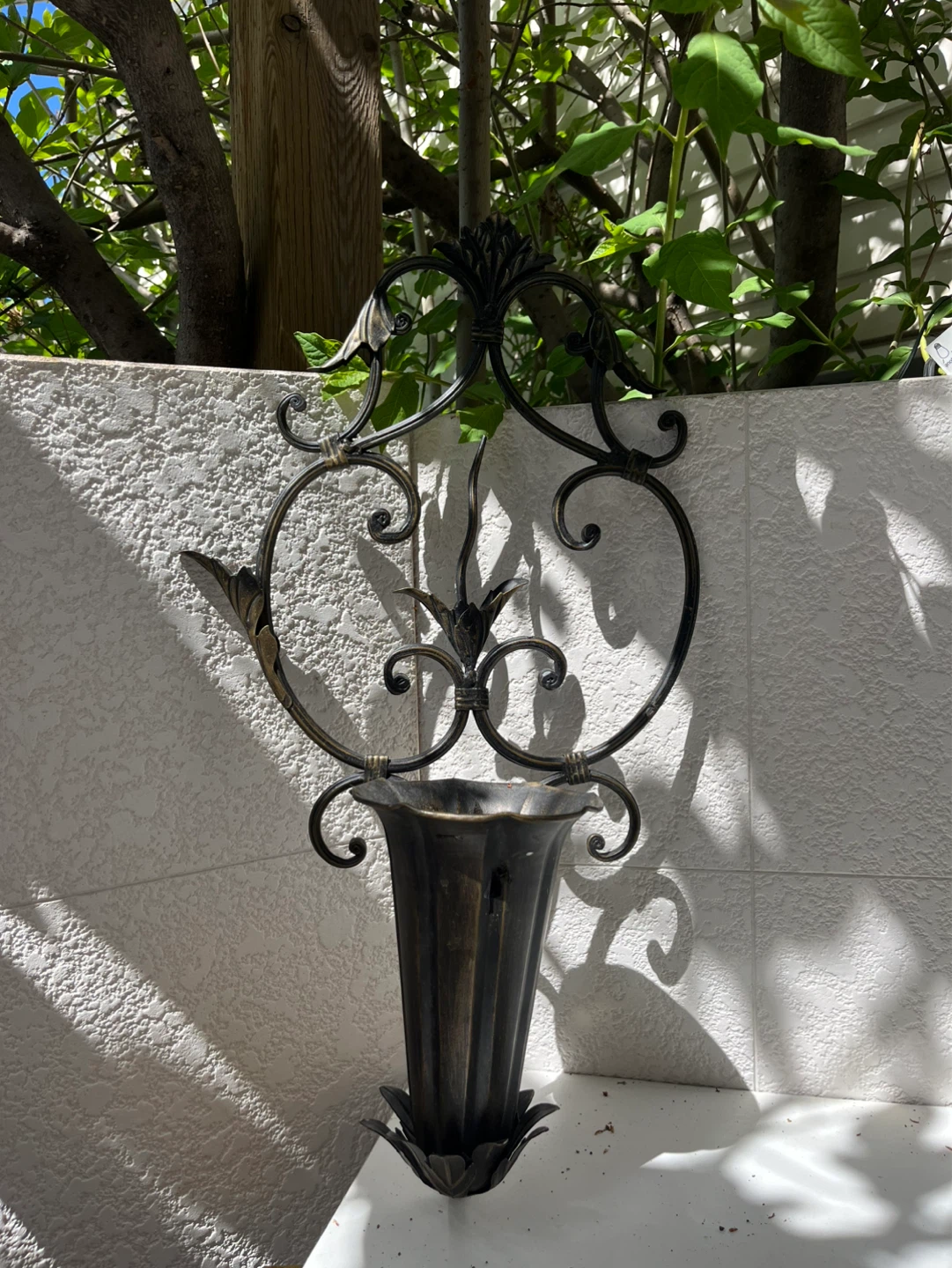 Ornate Wall Mounted Planter/Vase