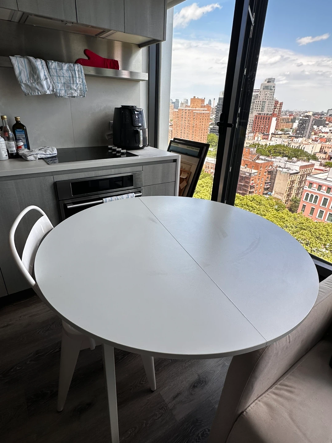 Round White Dining Table IKEA
