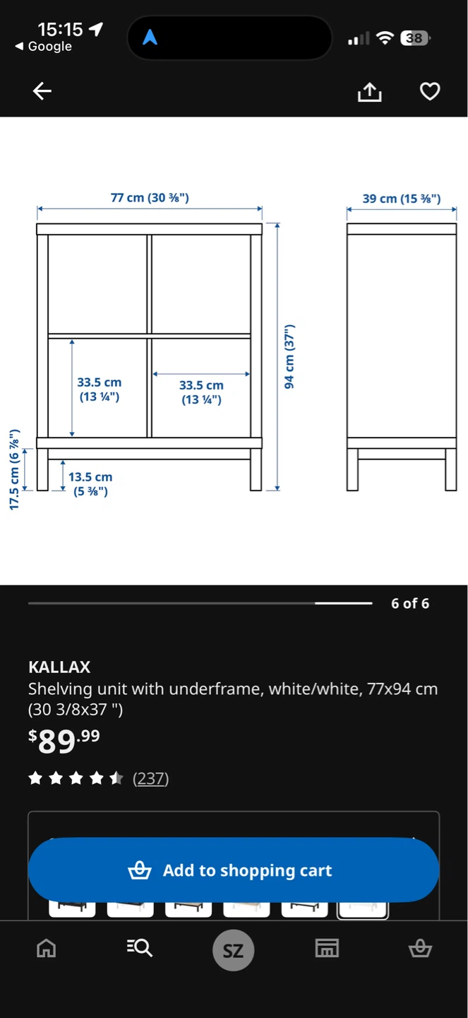 IKEA KALLAX 2x2 and underframe - photo 5