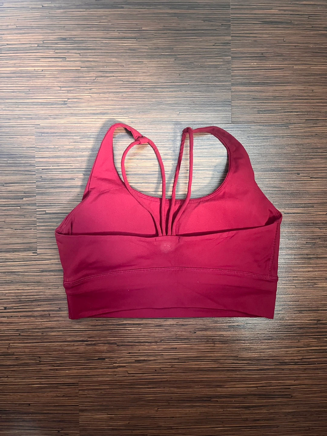 Dark Red Longline Sports Bra - photo 2