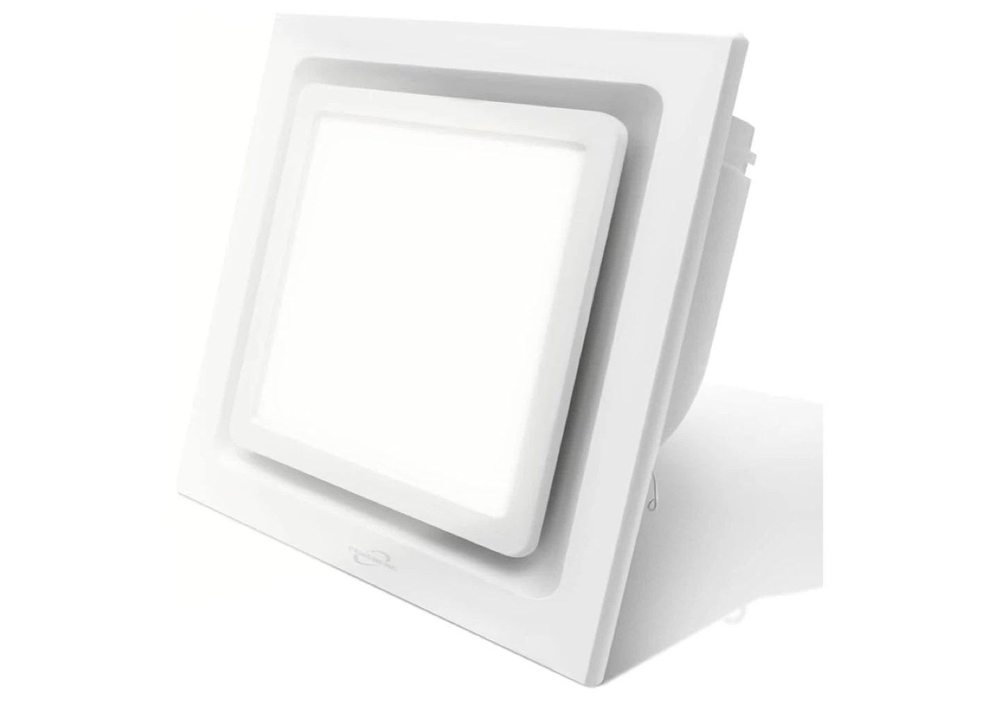 White Bathroom Exhaust Fan with Light