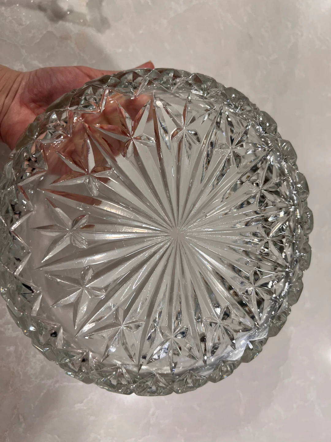 Crystal Style Starburst Glass Bowl - photo 2