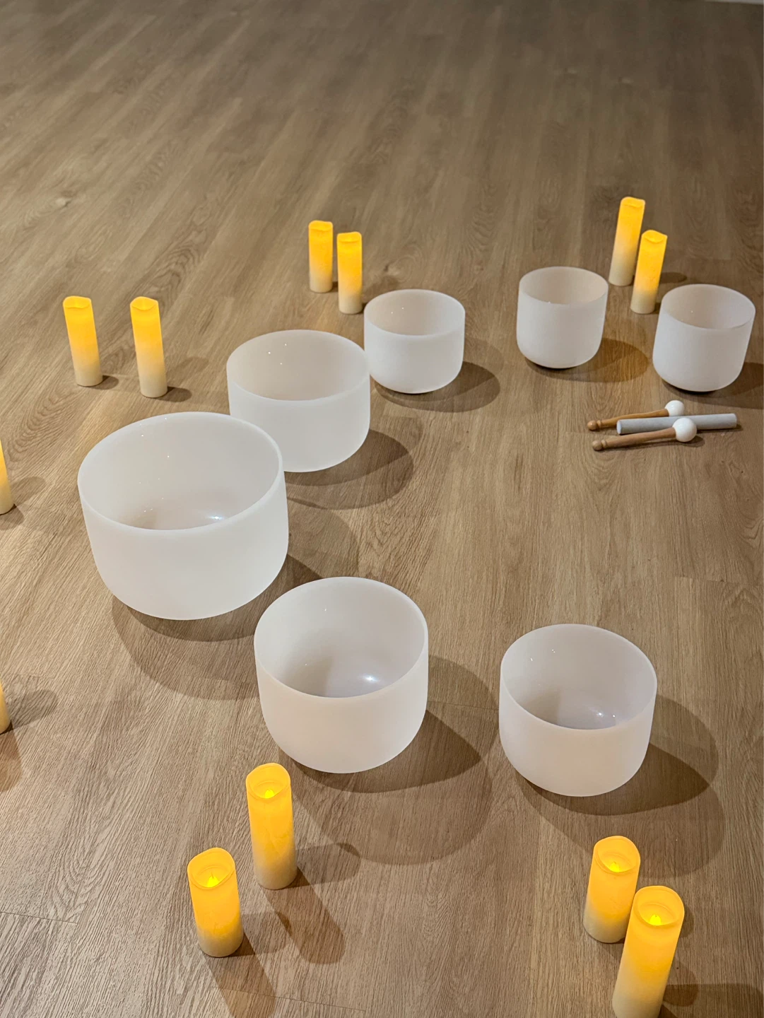 Set of Crystal Singing Bowls - photo 5