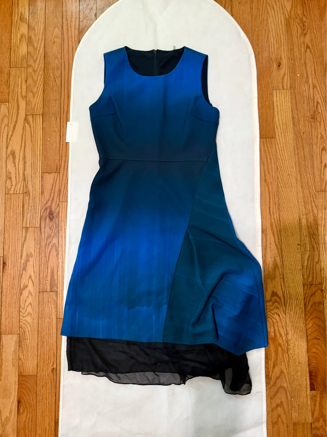 Blue Ombre Sleeveless Dress