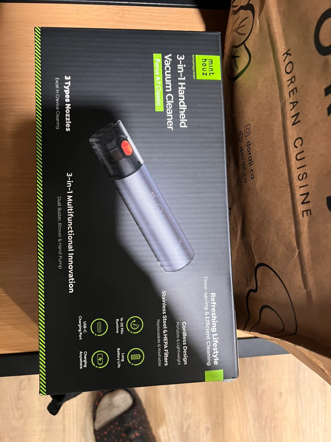 Mint Houz 3-in-1 Handheld Vacuum Cleaner - photo 3