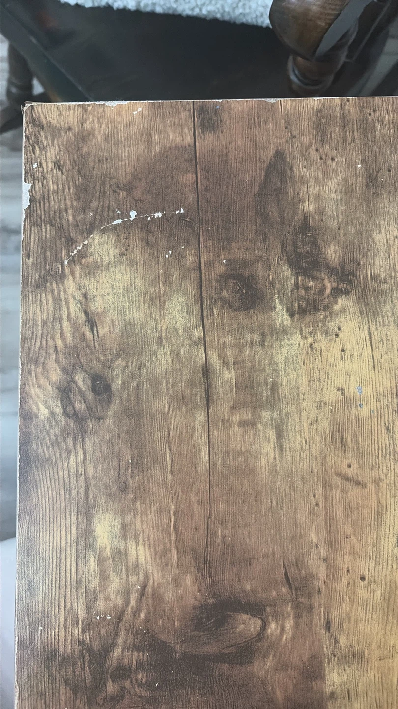 Rustic Wood-Look Desk with Drawers - photo 2