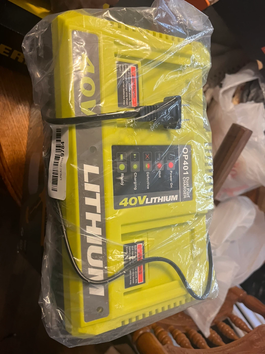Ryobi OP401 Dual Port 40V Lithium Battery Charger
