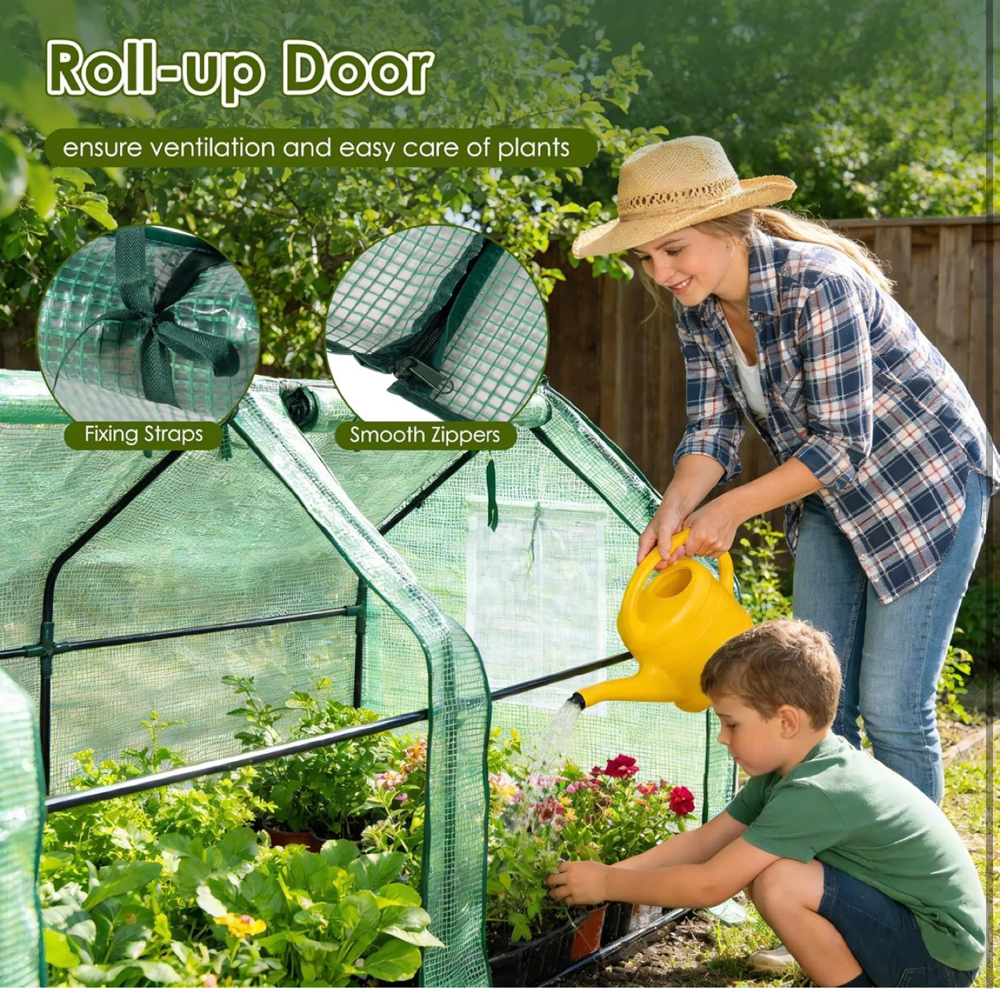 2-in-1 Versatile Mini Greenhouse and Raised Garden Bed Cover - photo 4