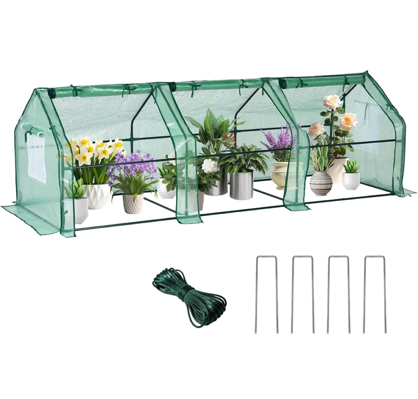 2-in-1 Versatile Mini Greenhouse and Raised Garden Bed Cover