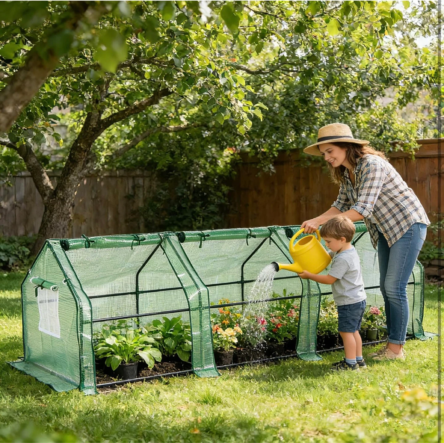 2-in-1 Versatile Mini Greenhouse and Raised Garden Bed Cover - photo 2
