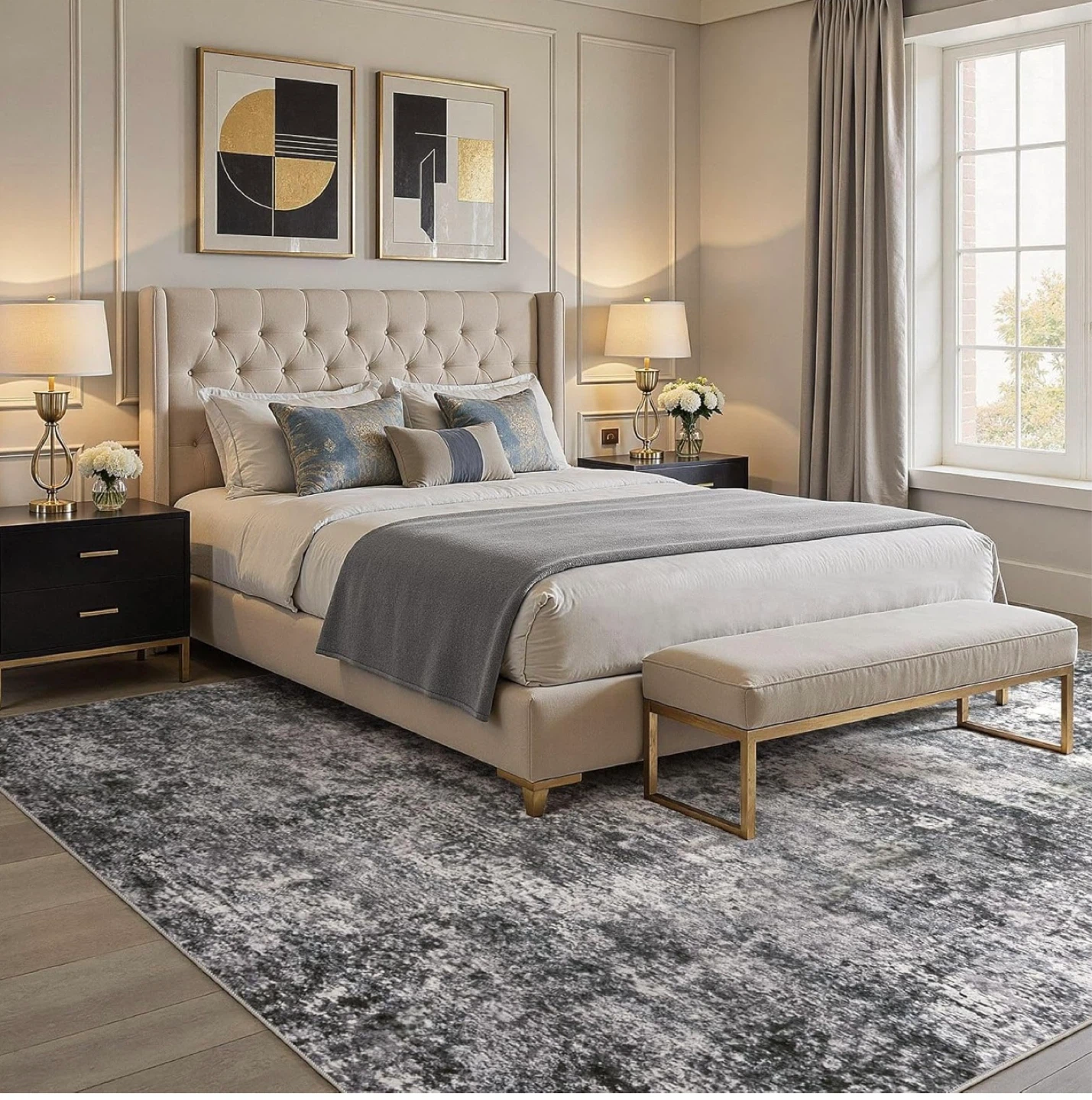Distressed Grey Area Rug 8' x 10' - photo 3