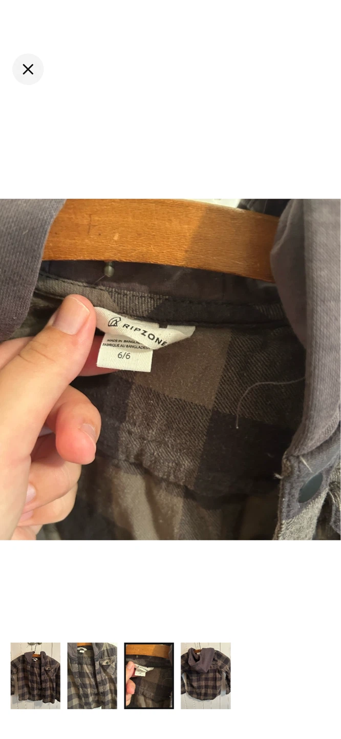 Ripzone Plaid Hooded Flannel Shirt Jacket - photo 3