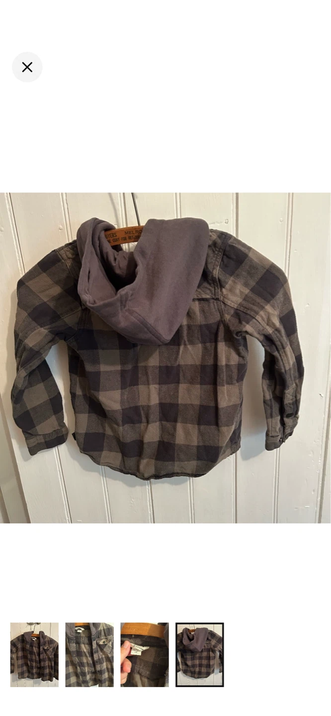 Ripzone Plaid Hooded Flannel Shirt Jacket - photo 4