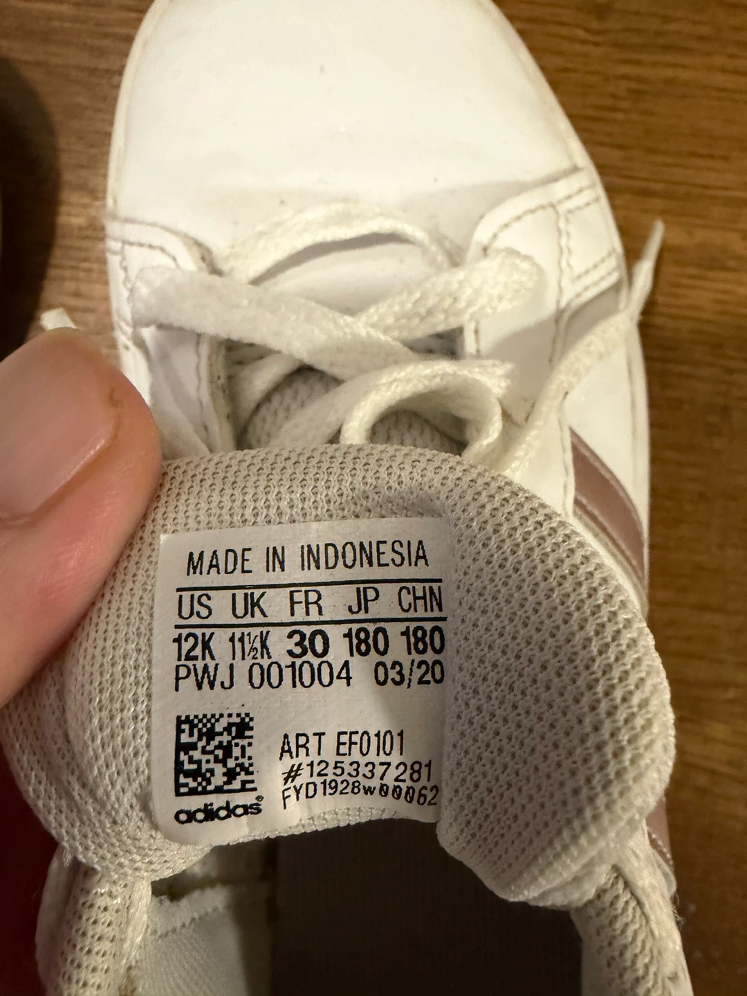 Adidas Grand Court Shoes White Rose Gold Size 11.5K - photo 5