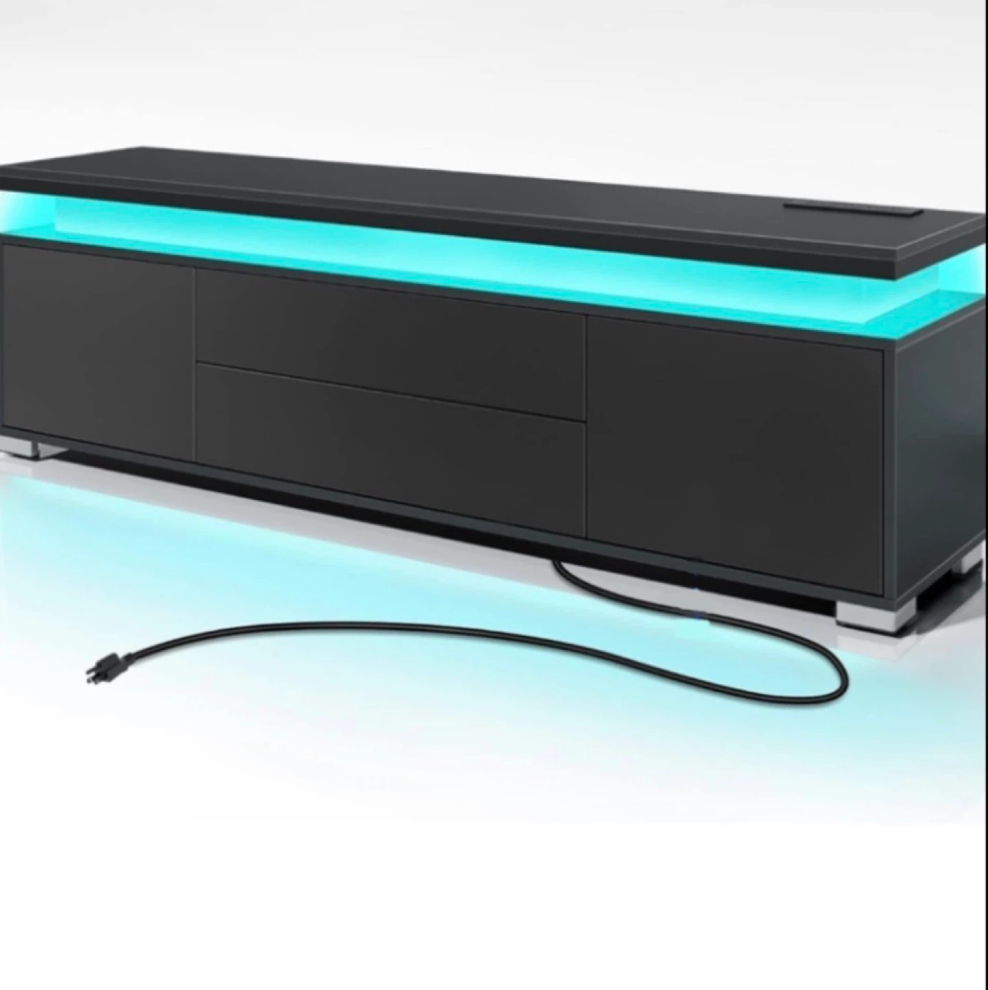 Modern TV Stand with LED Lights
