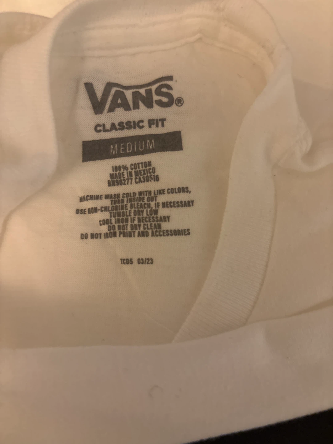 Vans Classic Fit T-Shirt - White - Medium - photo 2