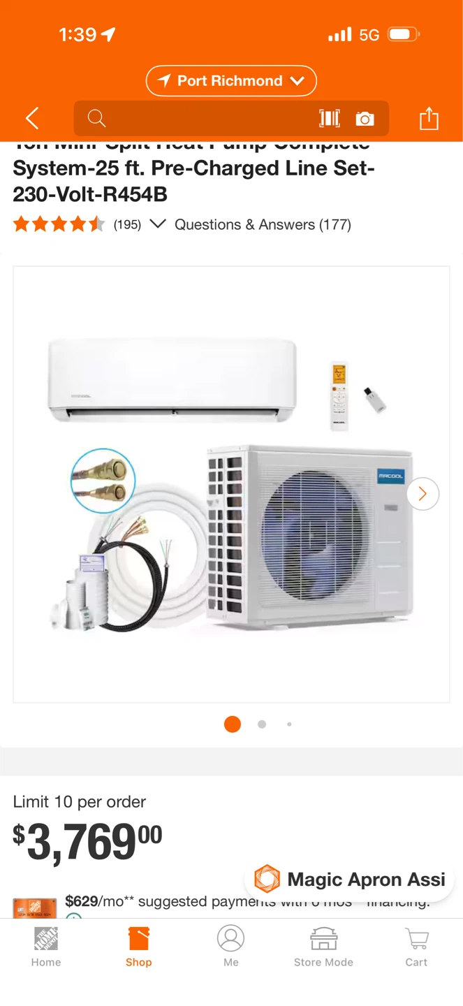 MRCOOL DIY 5th Gen 36000 BTU 3-Ton Heat Pump - photo 3