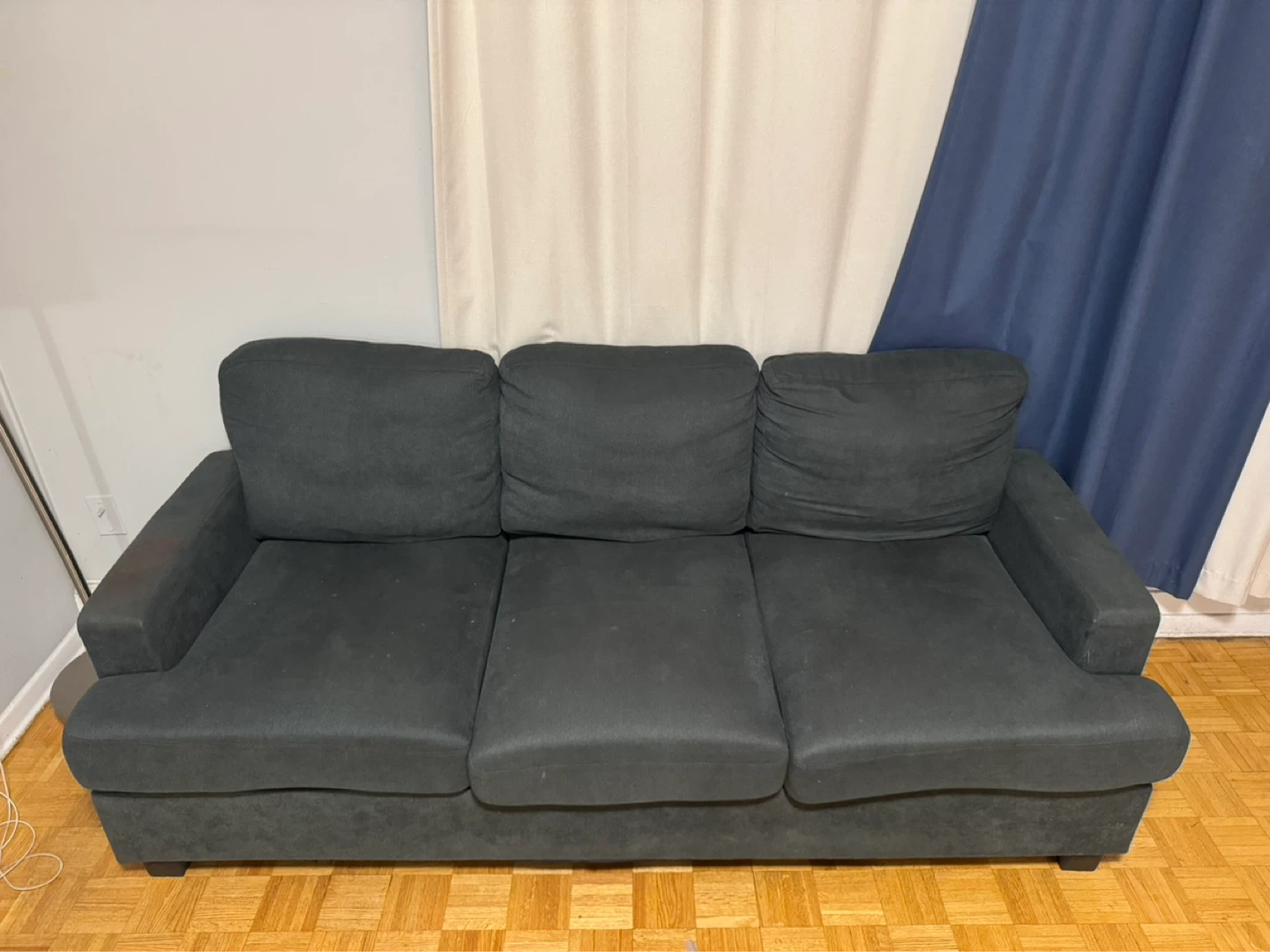 Dark Grey 3-Seater Sofa - photo 2