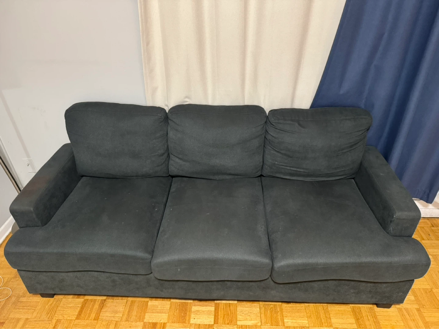 Dark Grey 3-Seater Sofa - photo 3