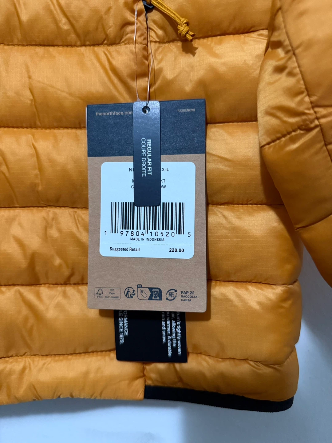 The North Face Puffer Jacket - Gold - Size L - photo 4