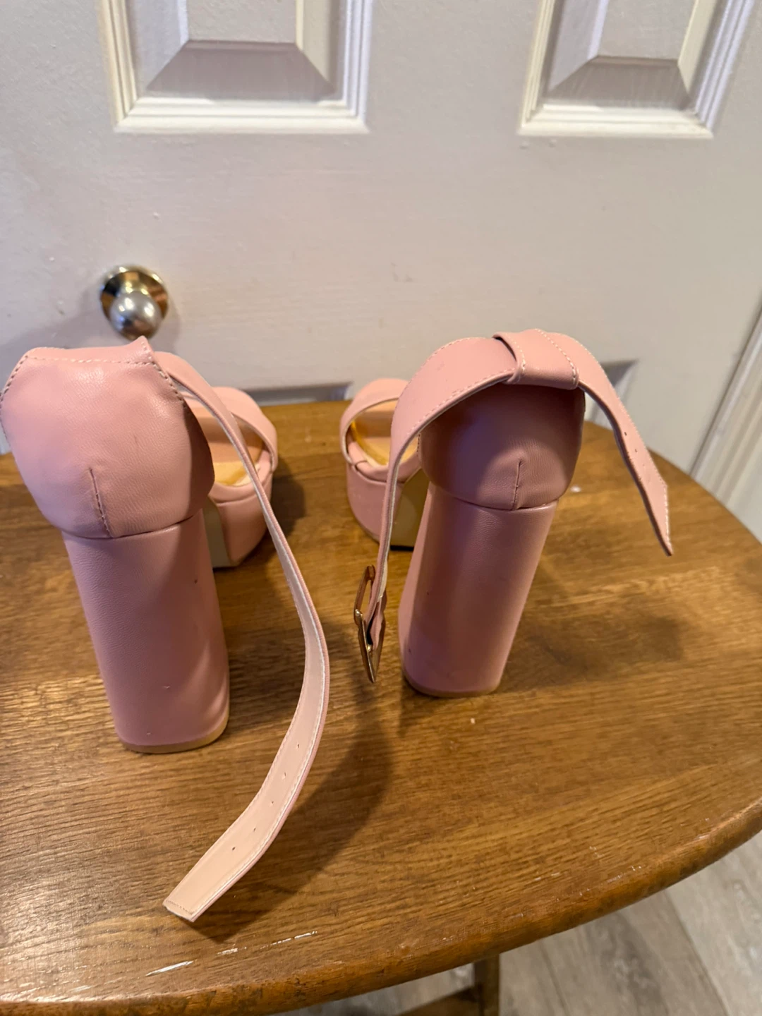 Ale Pelcazo Pink Platform Heels Size 25