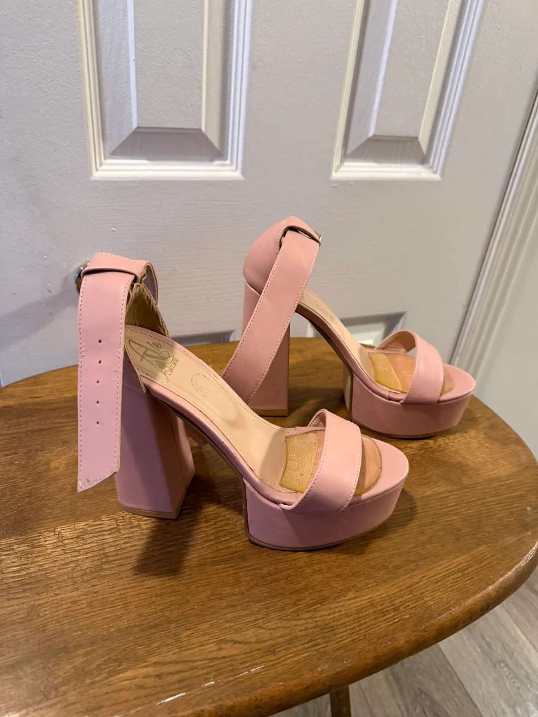 Ale Pelcazo Pink Platform Heels Size 25 - photo 5