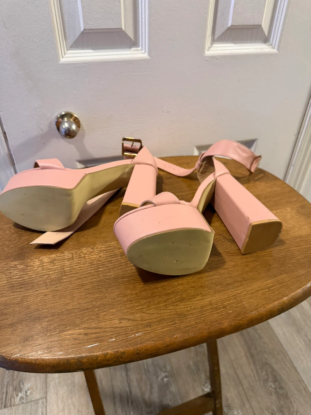 Ale Pelcazo Pink Platform Heels Size 25 - photo 4