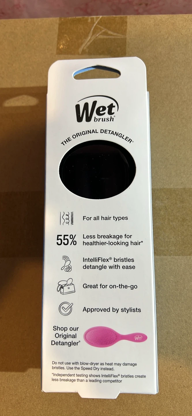 Wet Brush Mini Detangler Hair Brush - Black - photo 2