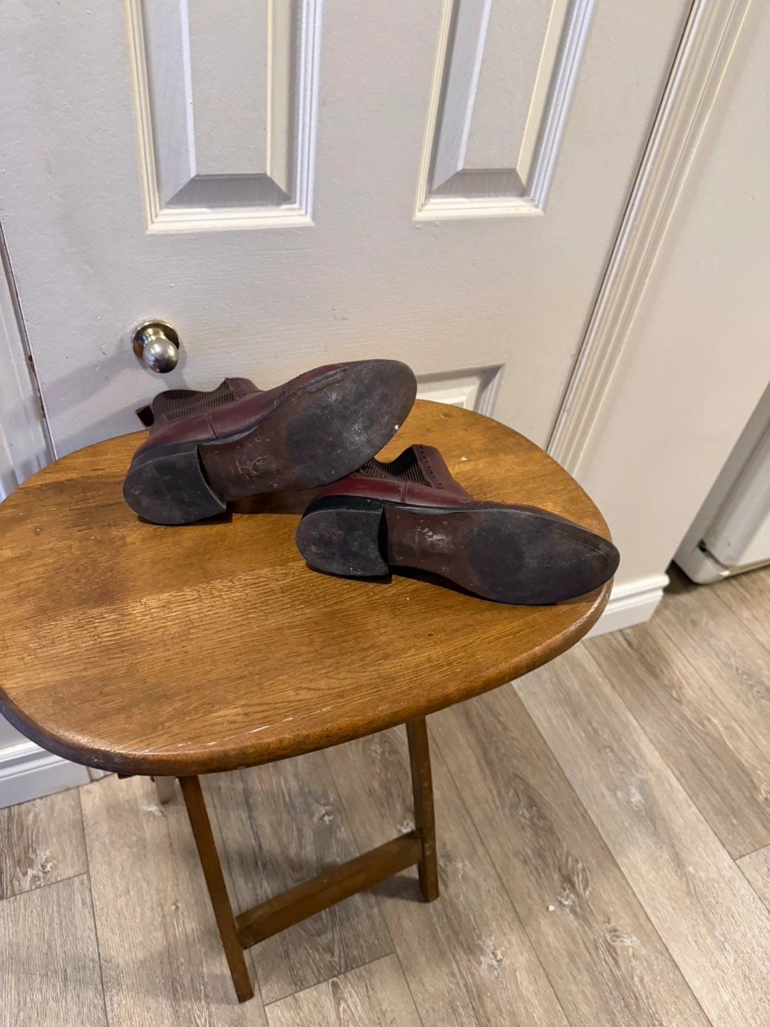 Massimo Dutti Burgundy Leather Chelsea Boots - photo 4