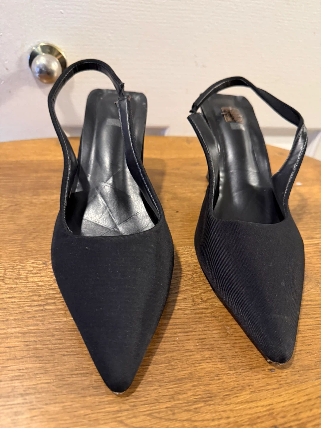 Black Slingback Heels