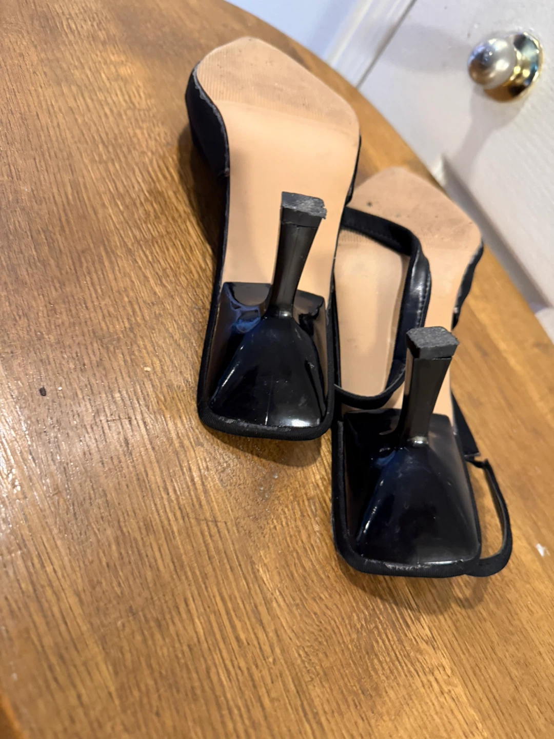 Black Slingback Heels - photo 4