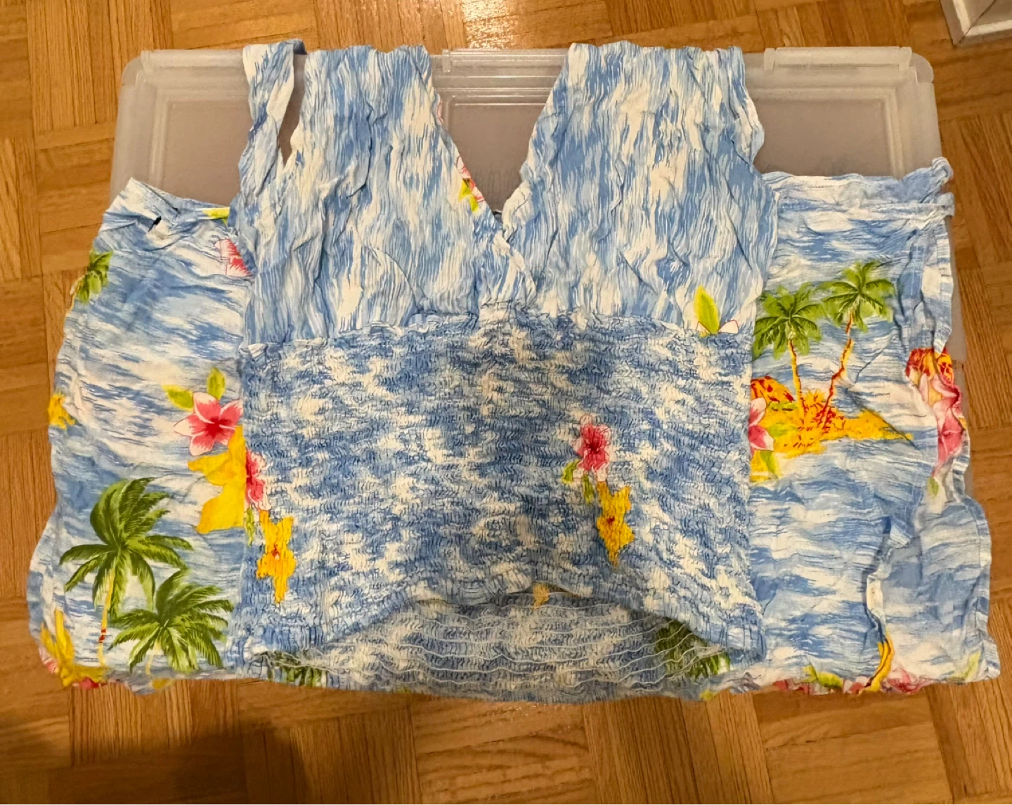 Hawaiian Outfit with Flower Leis (Pink & Purple)