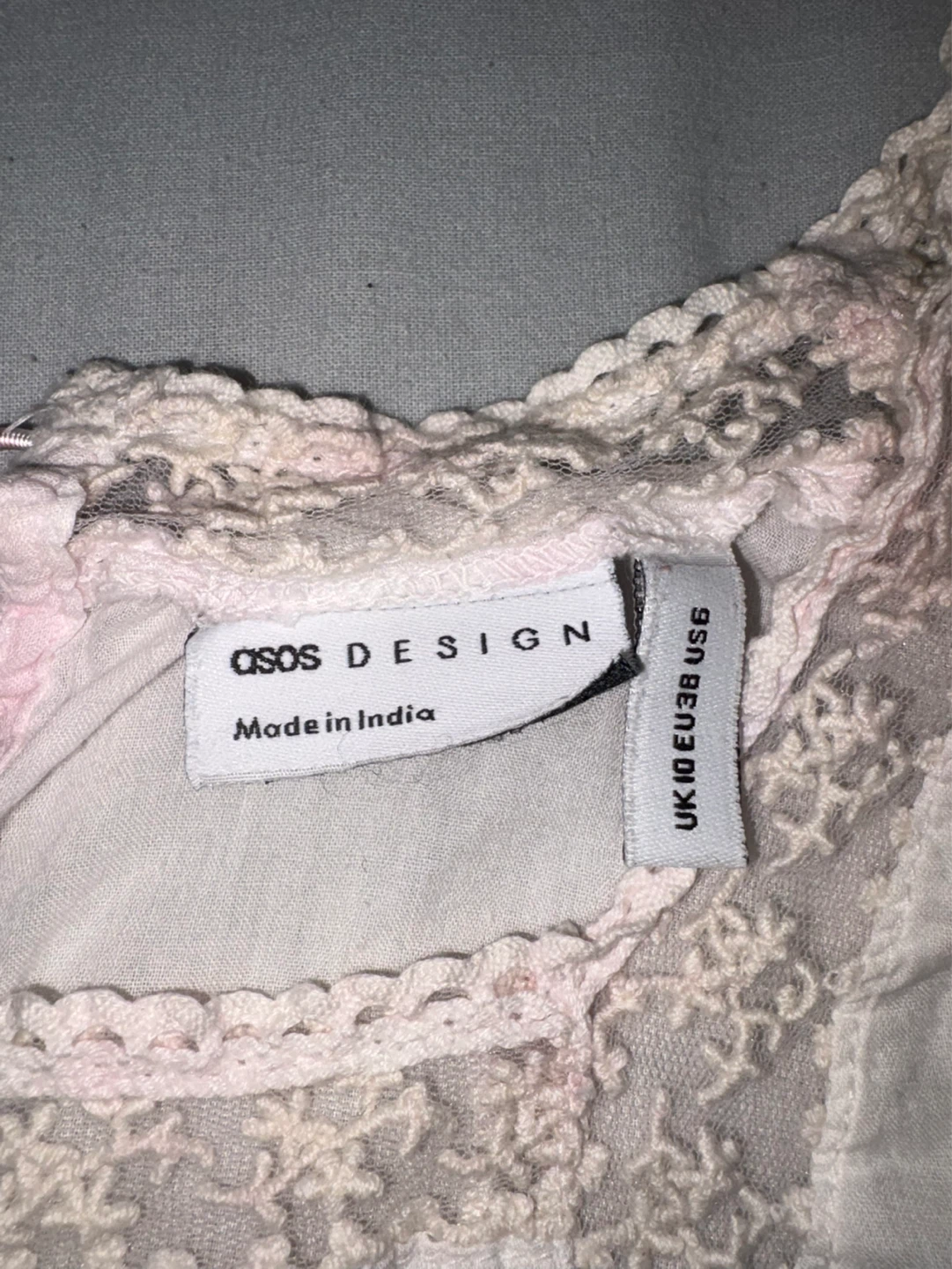 ASOS DESIGN Women's White Lace Detail Tank Top - photo 2