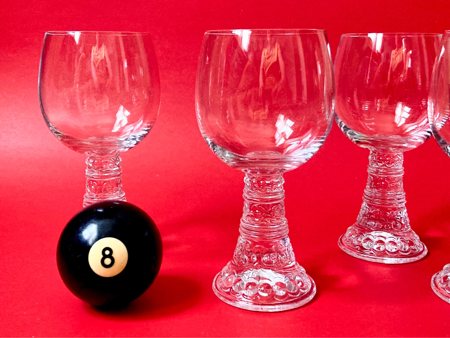 Vintage Thomas Rosenthal "Bacchus" Crystal Wine Glasses - photo 5