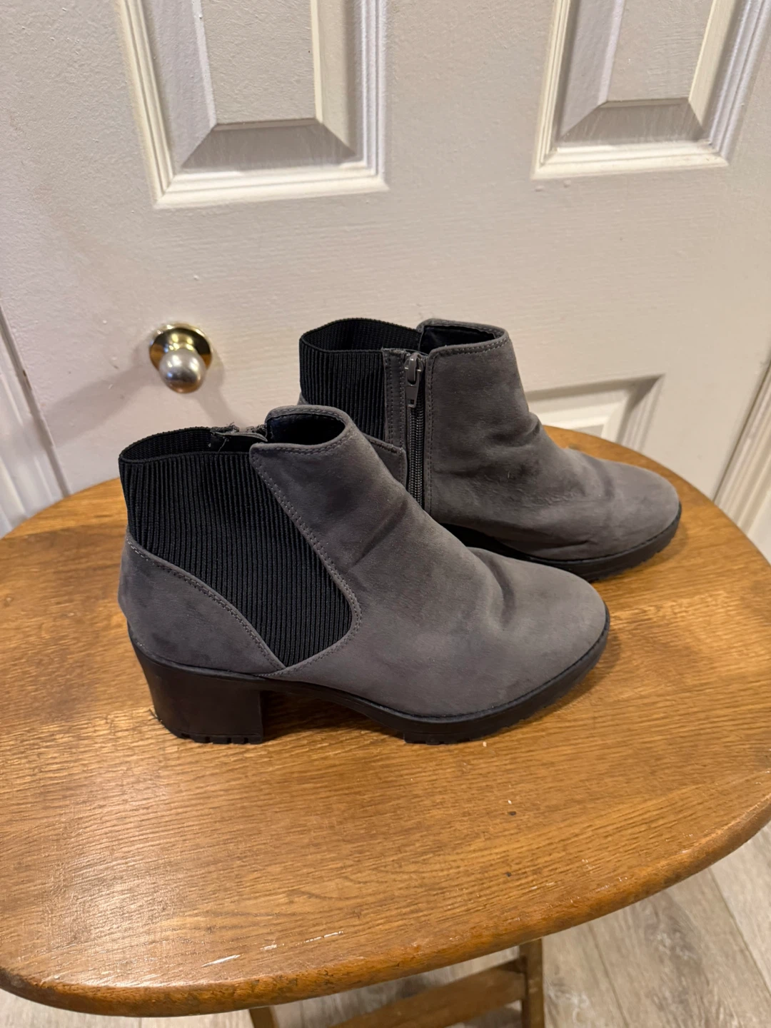 New Look Grey Suede Chelsea Boots - photo 3