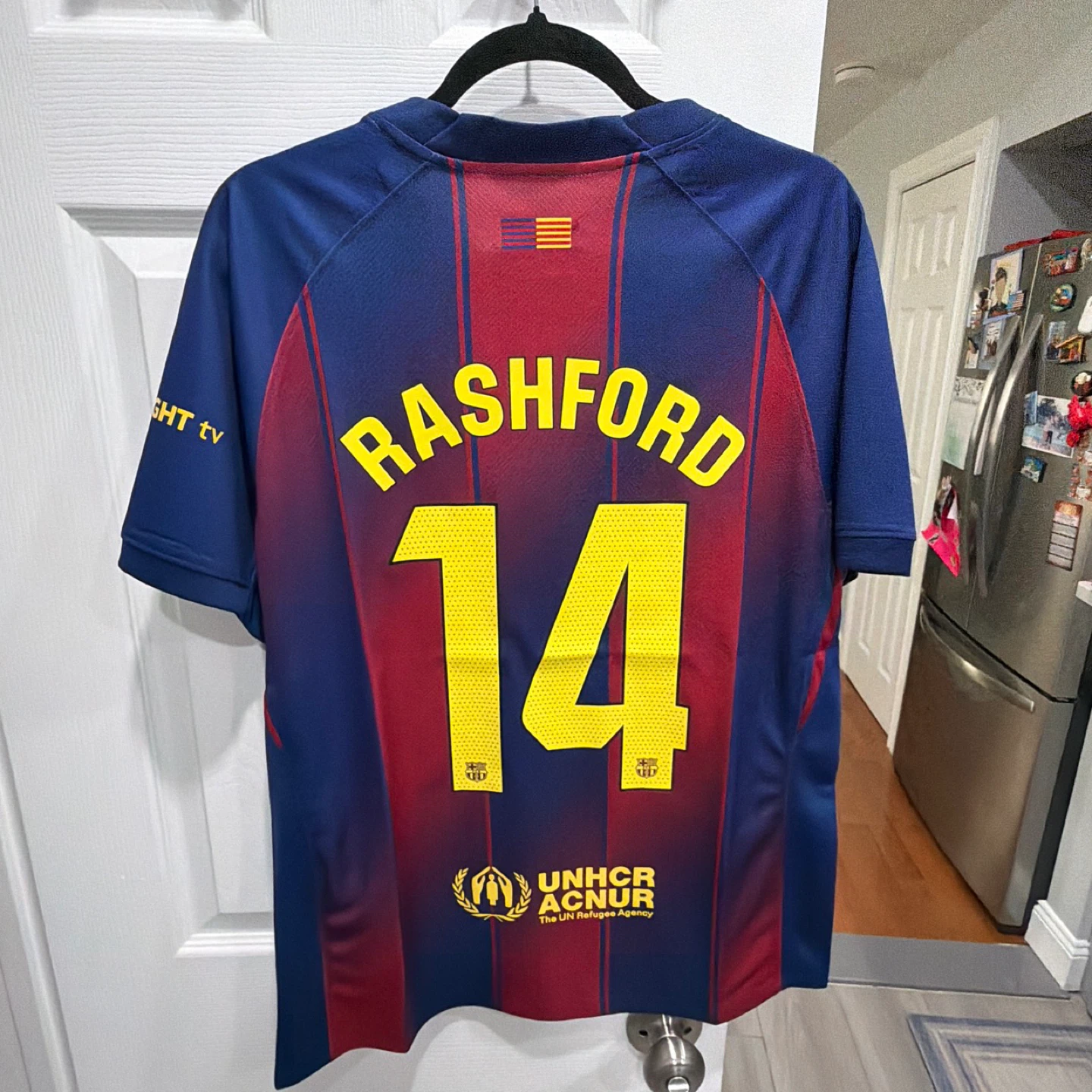 Nike FC Barcelona Soccer Jersey - Men's Size M RASHFORD #14
