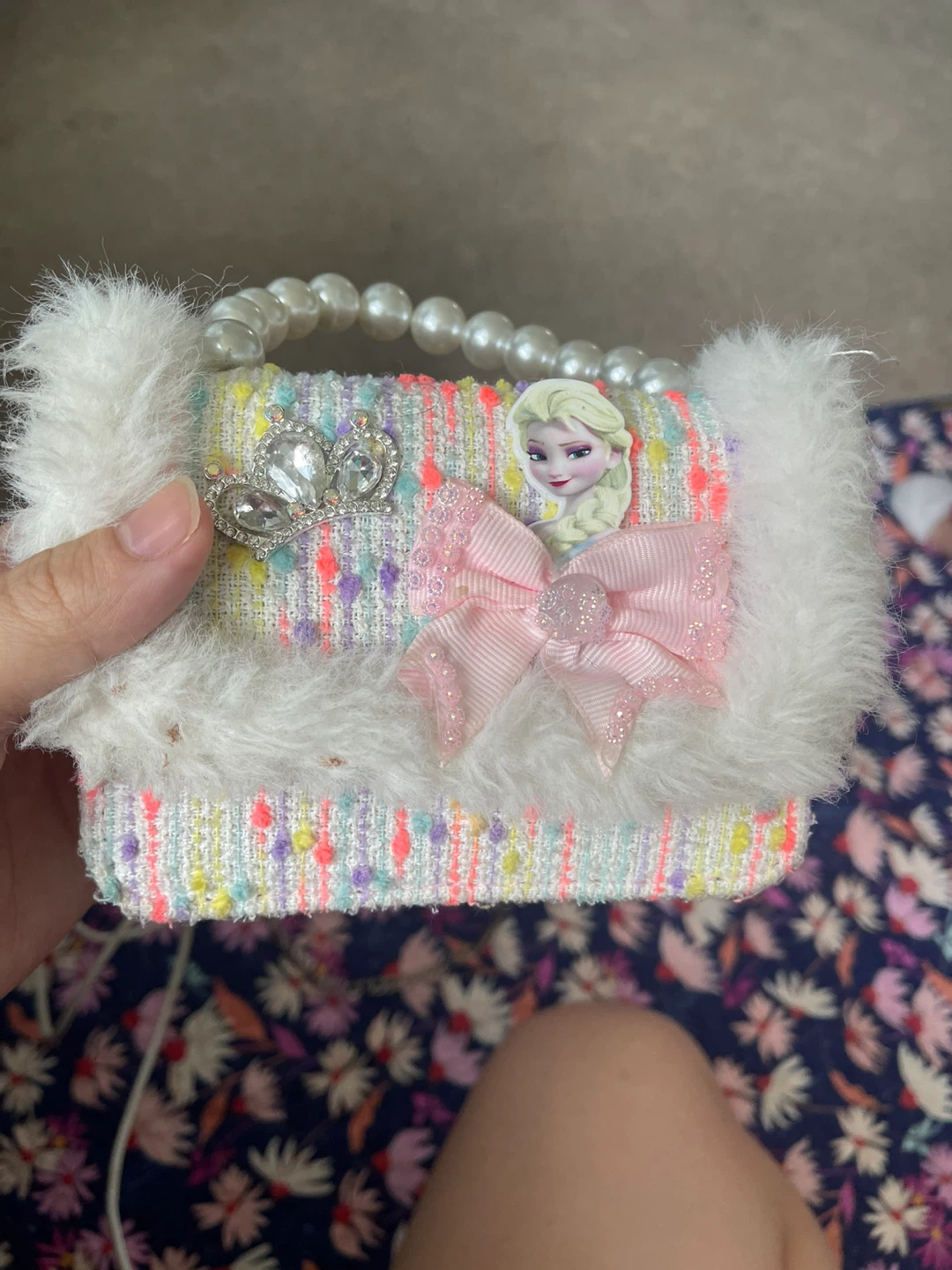 Kids Frozen Elsa Tweed Purse - photo 2