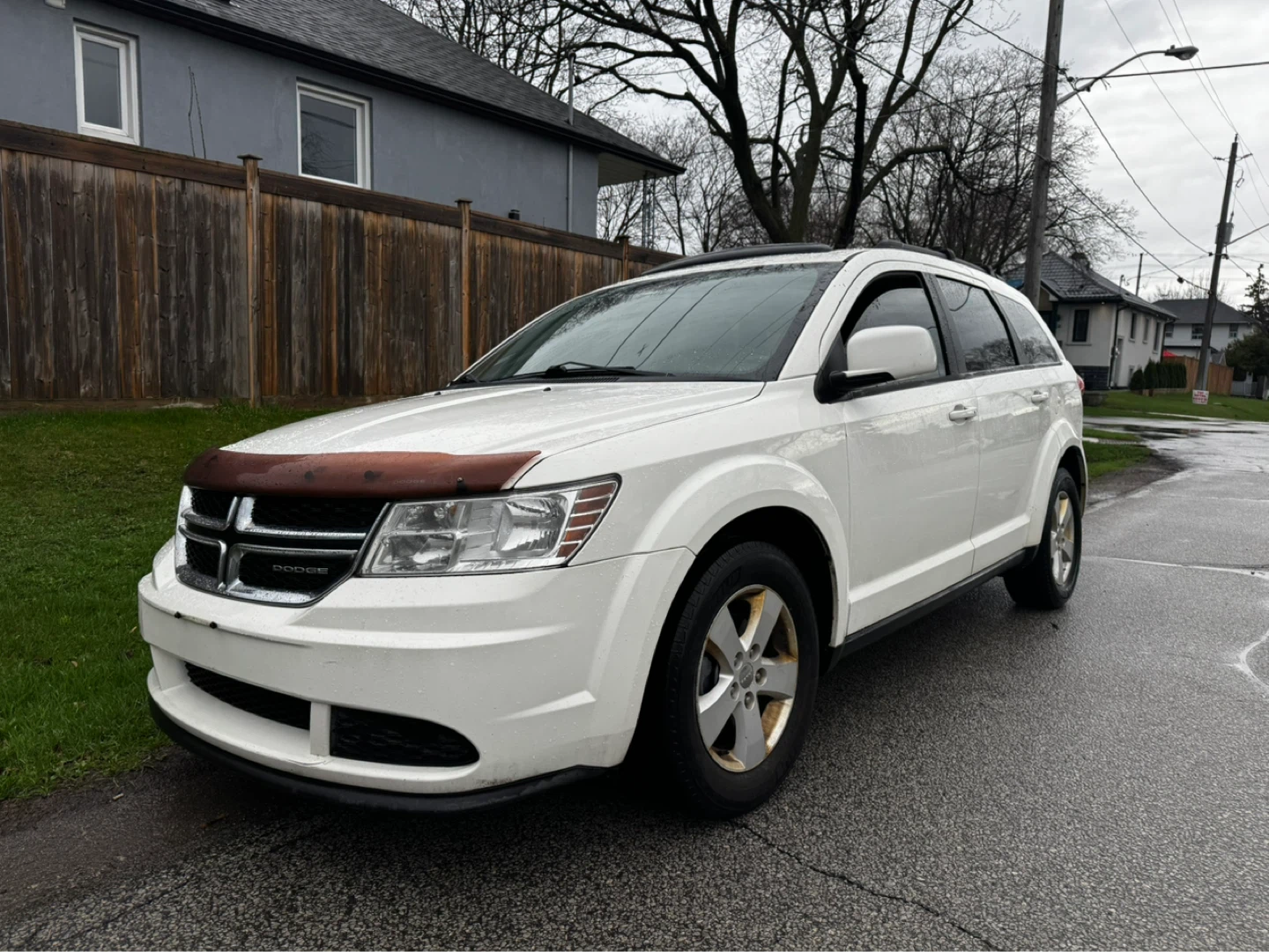 White Dodge Journey