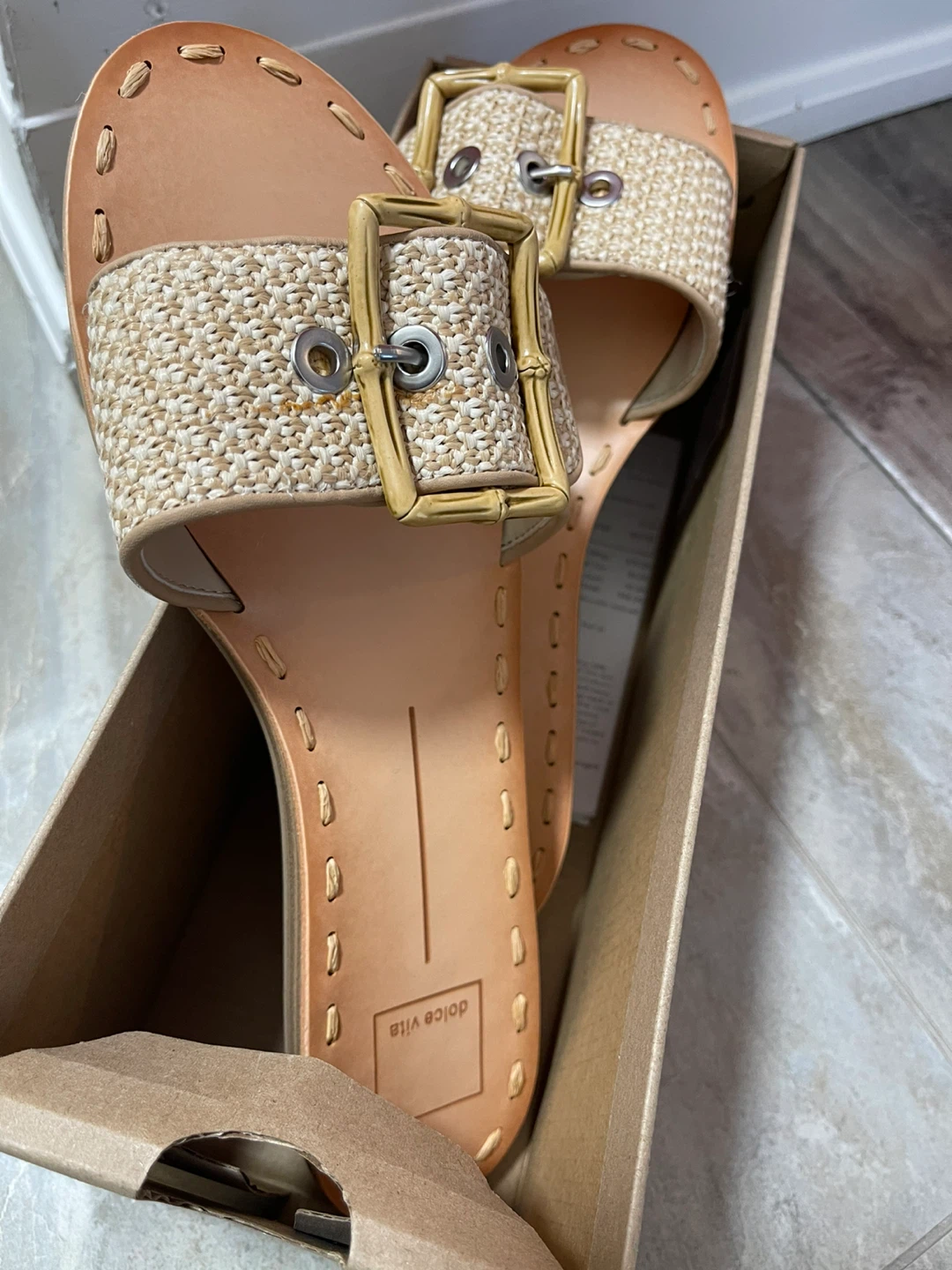 Dolce Vita Sandals - Woven Strap Slides
