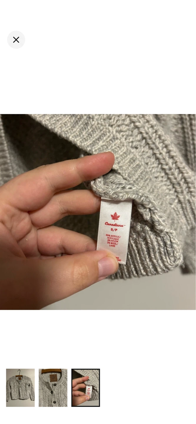 Canadiana Cable Knit Cardigan - photo 3